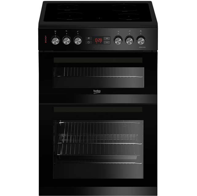 Image of Beko KDC653K 60cm Electric Cooker with Ceramic Hob - Black - A/A Rated
