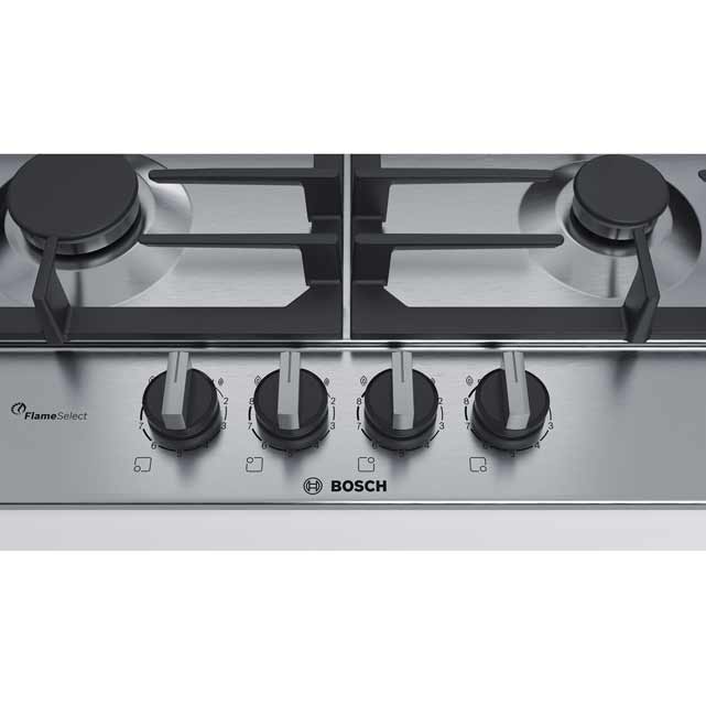 Image of Bosch Series 6 PCH6A5B90 58cm Gas Hob - Stainless Steel