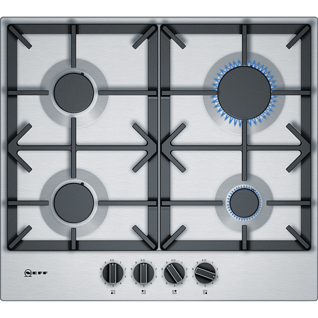 Image of NEFF N70 T26DS49N0 Gas Hob - Stainless Steel, Stainless Steel