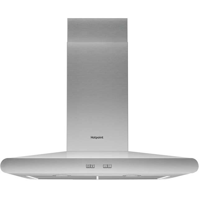 Image of Hotpoint PHC77FLBIX 70 cm Chimney Cooker Hood - Stainless Steel
