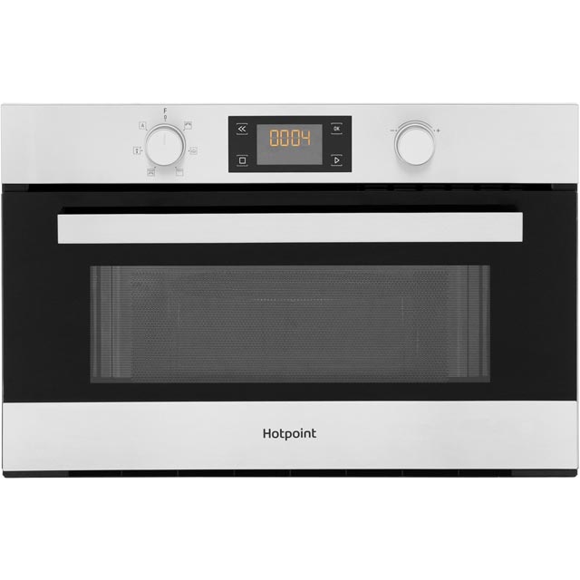 Image of Hotpoint Class 3 MD344IXH 38cm tall, 60cm wide, Built In Compact Microwave - Stainless Steel