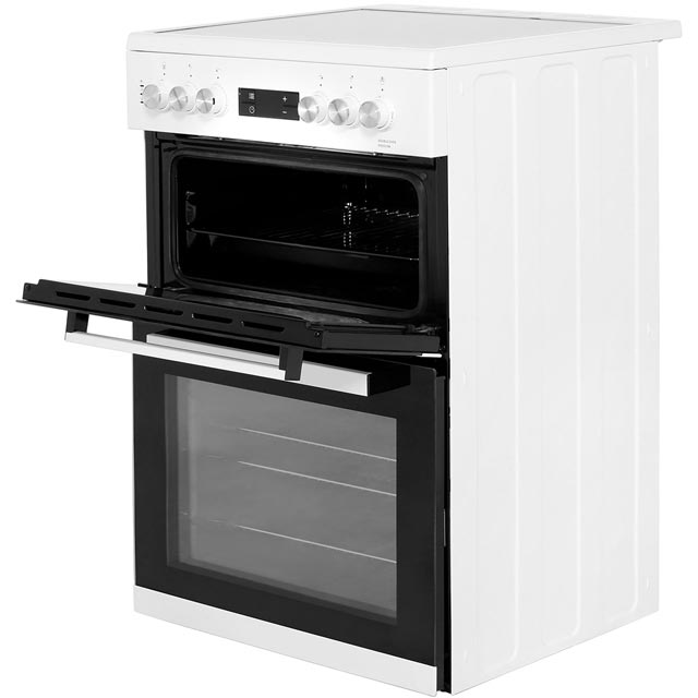 Image of Beko KDC653W 60cm Electric Cooker with Ceramic Hob - White - A/A Rated