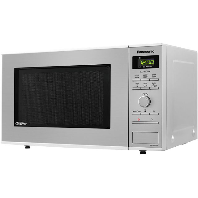 Image of Panasonic NN-SD27HSBPQ 28cm tall, 49cm wide, Freestanding Compact Microwave - Stainless Steel