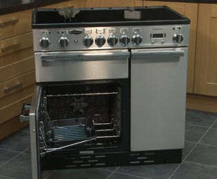 Image of Rangemaster Professional Plus PROP90EISS/C 90cm Electric Range Cooker with Induction Hob - Stainless Steel - A/A Rated