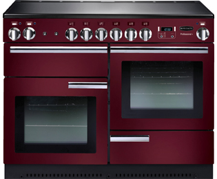 Image of Rangemaster Professional Plus PROP110EICY/C 110cm Electric Range Cooker with Induction Hob - Cranberry - A/A Rated