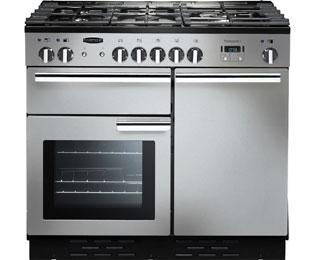 Image of Rangemaster Professional Plus PROP100DFFSS/C 100cm Dual Fuel Range Cooker - Stainless Steel - A/A Rated