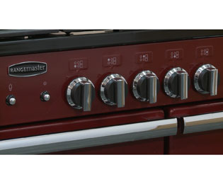 Image of Rangemaster Professional Plus PROP100DFFGB/C 100cm Dual Fuel Range Cooker - Black - A/A Rated