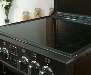Image of Stoves Mini Range RICHMOND550E 55cm Electric Cooker with Ceramic Hob - Black - A/A Rated