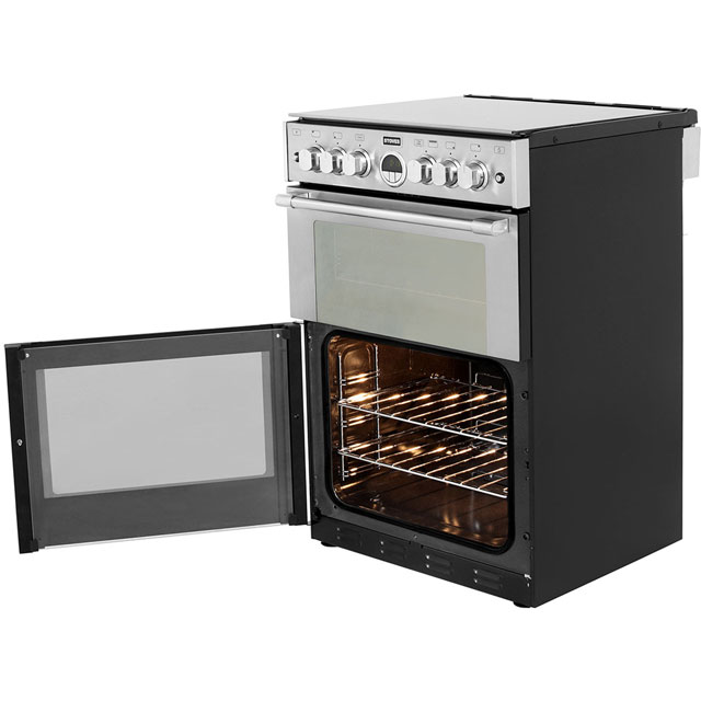 Image of Stoves Sterling STERLING600G 60cm Freestanding Gas Cooker with Full Width Electric Grill - Black - A/A Rated