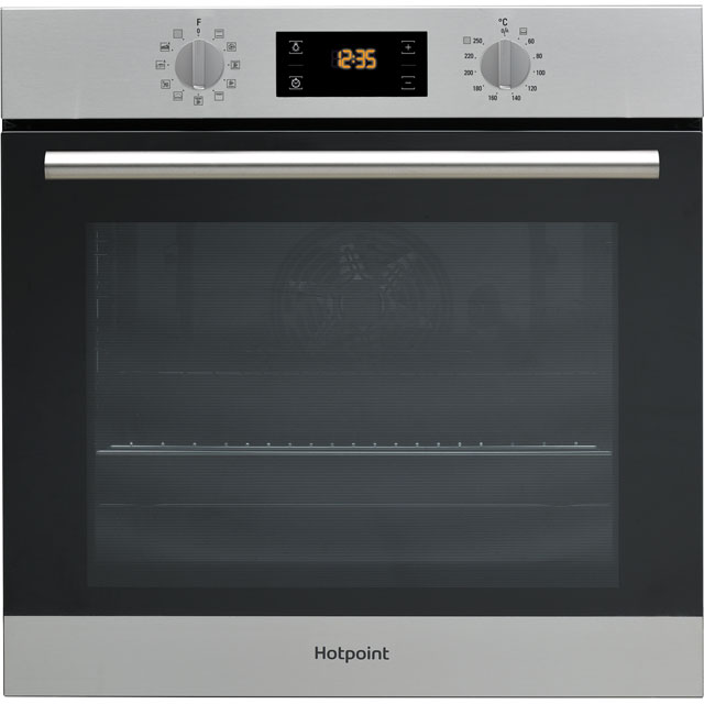 Image of Hotpoint Class 2 SA2840PIX Built In Electric Single Oven and Pyrolytic Cleaning - Stainless Steel - A+ Rated