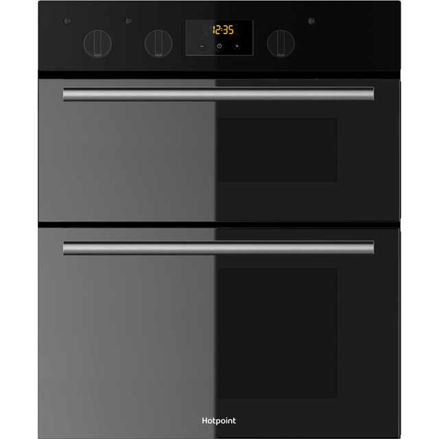 Image of Hotpoint Class 2 DU2540BL Built Under Electric Double Oven With Feet - Black - A/A Rated