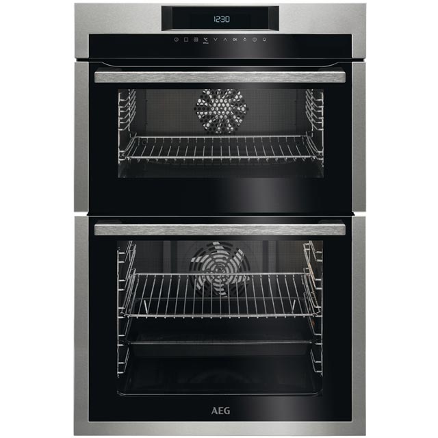Image of AEG DCE731110M Built In Electric Double Oven - Stainless Steel - A/A Rated