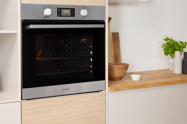 Image of Indesit Aria IFW6340IX Built In Electric Single Oven - Stainless Steel - A Rated