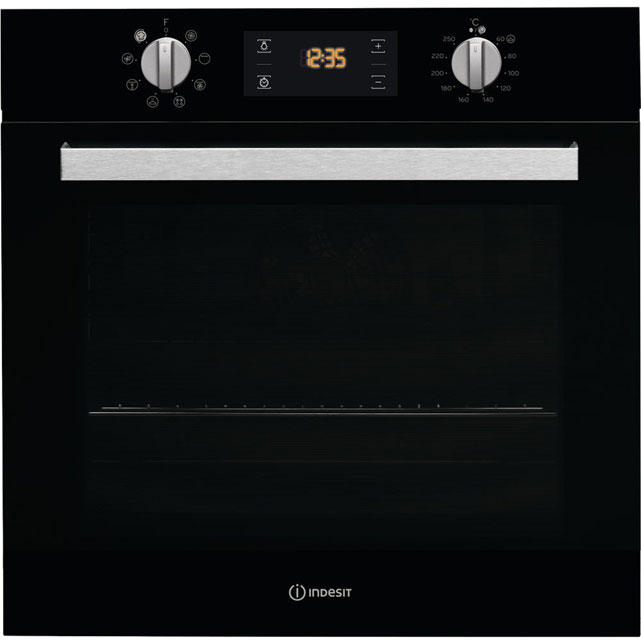 Image of INDESIT Aria IFW 6340 BL Electric Oven - Black, Black