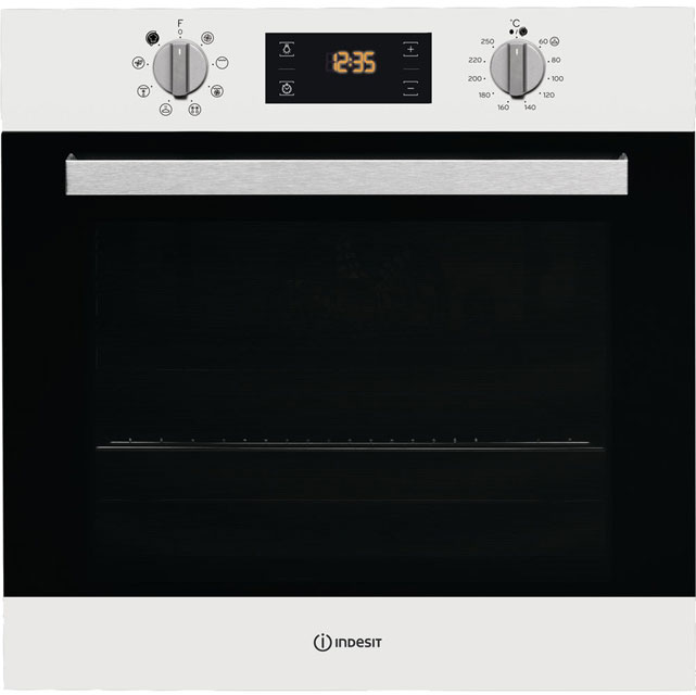 Image of Indesit Aria IFW6340WH Built In Electric Single Oven - White - A Rated