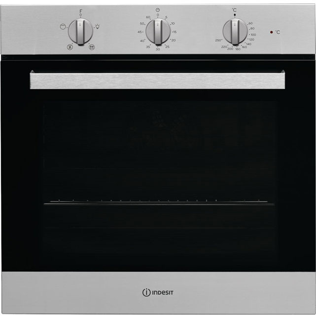 Image of Indesit Aria IFW6330IX Built In Electric Single Oven - Stainless Steel - A Rated